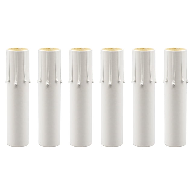 White Drip Look Candle Socket Covers for Chandeliers - 4 Inch ...