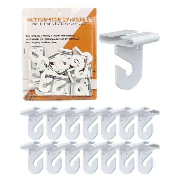White Drop Ceiling Hook for Hanging  15 Pcs Ceiling Decorations Hanger
