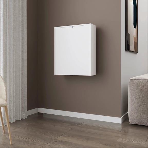 White Drop Table With 4 Shelves For Organized Study Space Clean Neat Room Organization