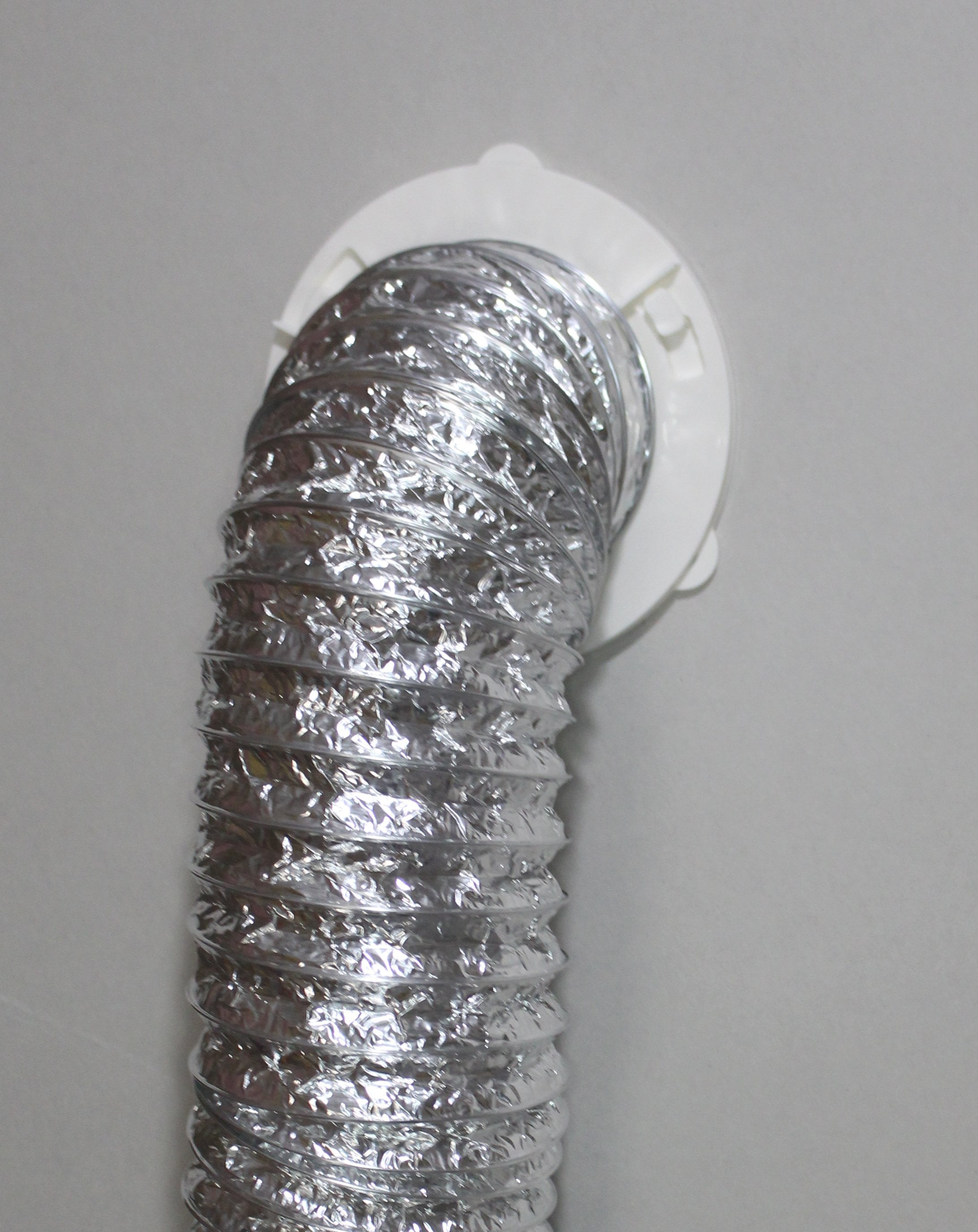 White Dryer duct to wall connector Quick Connect For Dryer Vent 6