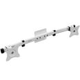 thumbnail image 1 of White Dual VESA Bracket Adapter Horizontal Mount, 2 Monitor Screens up to 27", 1 of 9