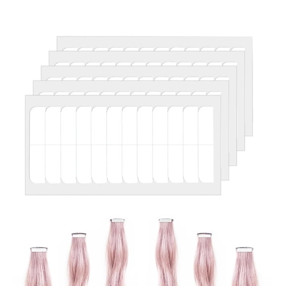 White Durable Double Sided Hair Tape,QZS Portable Hair Extension Tape,1.57x0.3inch Hair Adhesive Supplies for Home Use