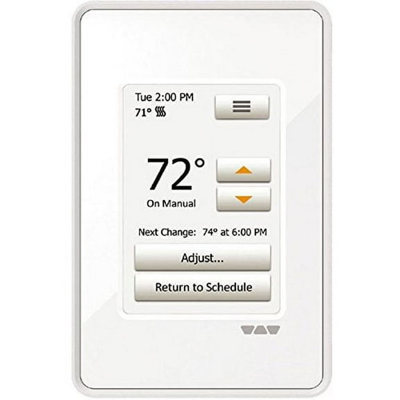 White E RT Programmable Touchscreen Digital Thermostat