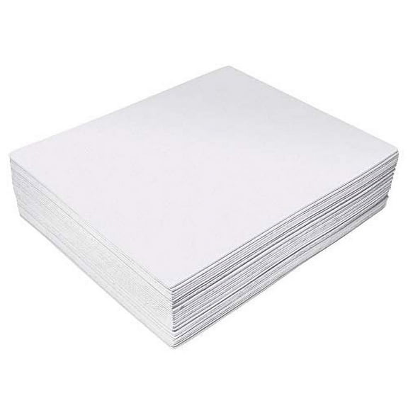 White EVA Foam Sheets, 30 Pack, 2mm Thick, 9 x 12 Inch, by Better Office Products, White Color, for Arts and Crafts, 30 Sheets Bulk Pack