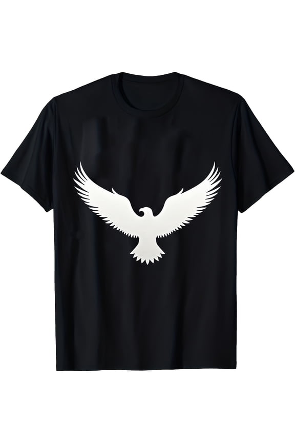 White Eagle Graphic T Shirt Vintage Bird Statement Tee