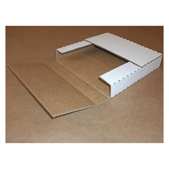White Easy Fold Mailers 12 1/8 x 9 1/8 x 2" - Self Seal Mailing Envelopes - Padded Shipping Mailers - Secure Packaging for Documents & Small Items