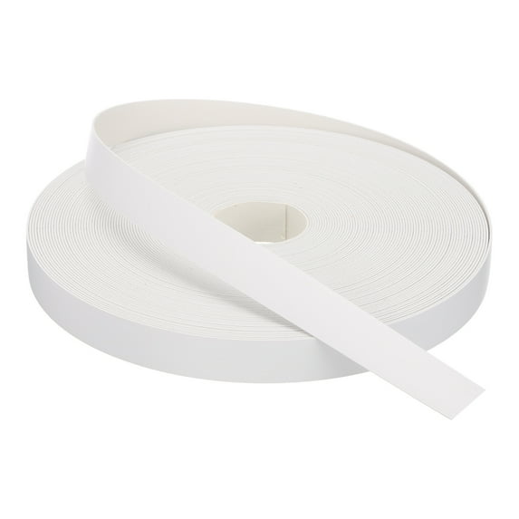 White Edge Banding 100 ft x 7/8 Inch Veneer Tape Pre-glued for Furniture Restoration