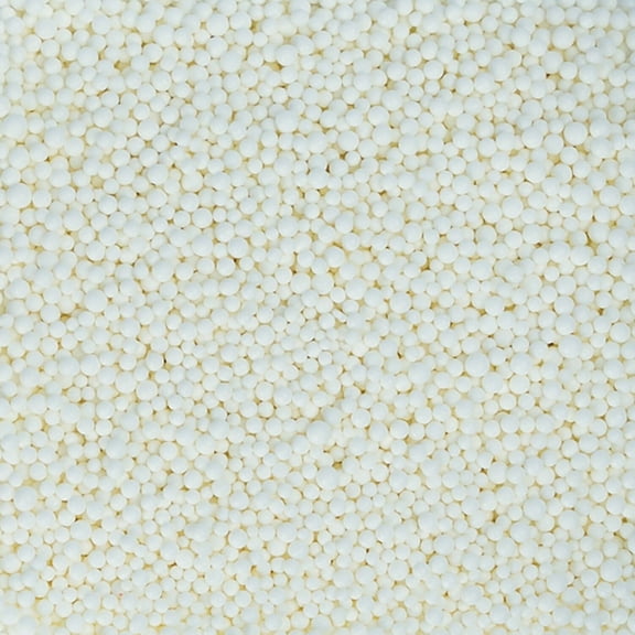 Krazy Sprinkles - Edible White Pearl Mini Beads - Vibrant Cookie Decorating, 1/2 Cup