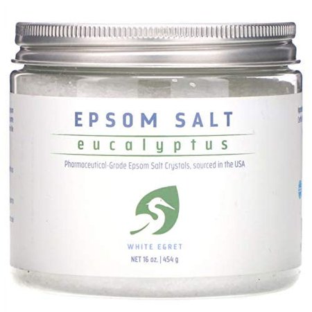White Egret Epsom Salt, Eucalyptus, 2.5 Pound