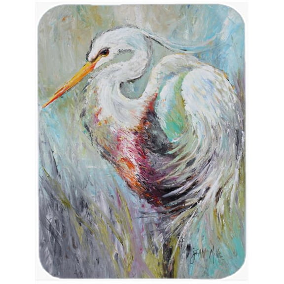 White Egret Glass Cutting Board- Large