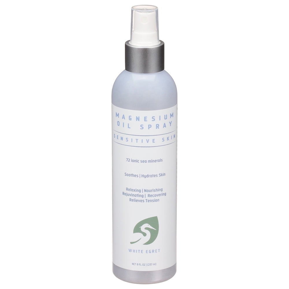 White Egret Magnesium Spray for Sensitive Skin -8 fl oz
