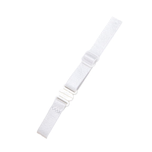 White Elastic Band with Adjustable Plastic Slider Durable Flat Stretch Strap for Sewing and Garment Accessories