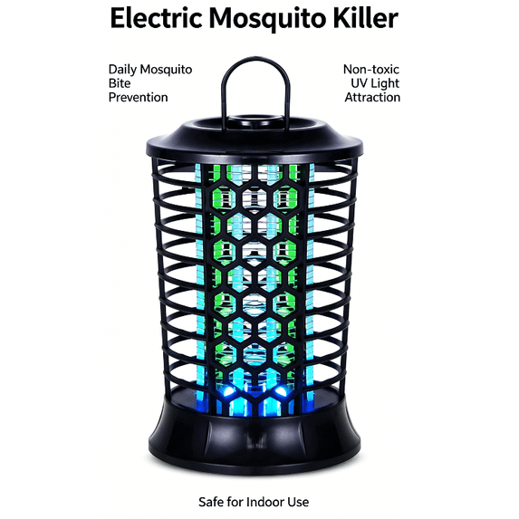 White Electric Bug Zapper Outdoor, Rechargeable Mosquito Lamp with Hanging Loop, Portable Mosquito Killer for Indoor Outdoor Home Camp, Fly Zapper, Fly Traps, Mosquito Zapper