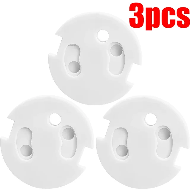 White Electrical Safety Socket Protective Covers Baby Care Clear Anti