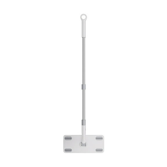White Electrostatic Floor Cleaning Mop For Dry And Wet Use 2-In-1 Design Sweeps And Mops Effectively 360-Degree Swivel Head Reaches Under Furniture