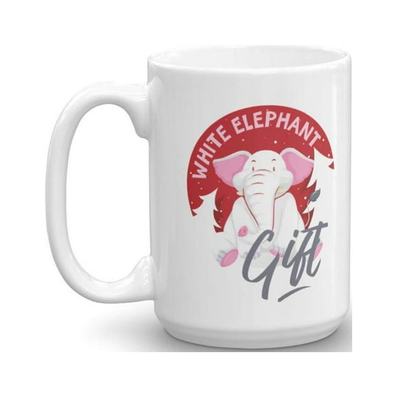 White Elephant Funny Novelty Christmas Holiday Gift Exchange Mug (15oz)
