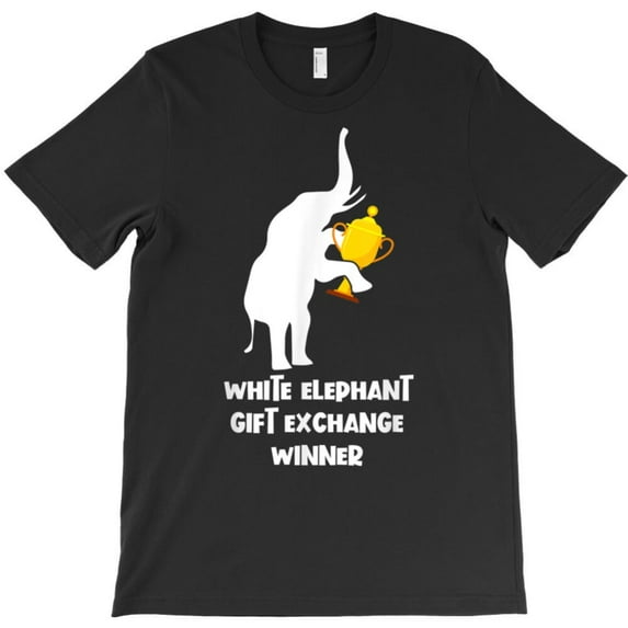 White Elephant Gift Exchange Winner Funny Christmas Gag Gift Graphic T-Shirt G5822, Up to 5XL