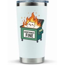 White Elephant Gifts for Adults 20 OZ Stainless Steel Tumbler-Funny Office Gag Secret Santa Gift for Coworker