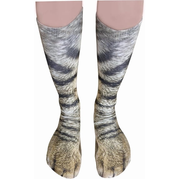 White Elephant Gifts for Adults - Funny Animal Feet Paw Socks Gag Gifts Christmas Stocking Stuffers