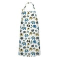 thumbnail image 1 of White Elephant Pattern Apron-Garden Aprons for Women with Pockets-Cotton Linen Waterproof Kitchen Cooking Gardening Aprons Adjustable for Kitchen,Cooking,BBQ and Salon 33x27 Inch, 1 of 7