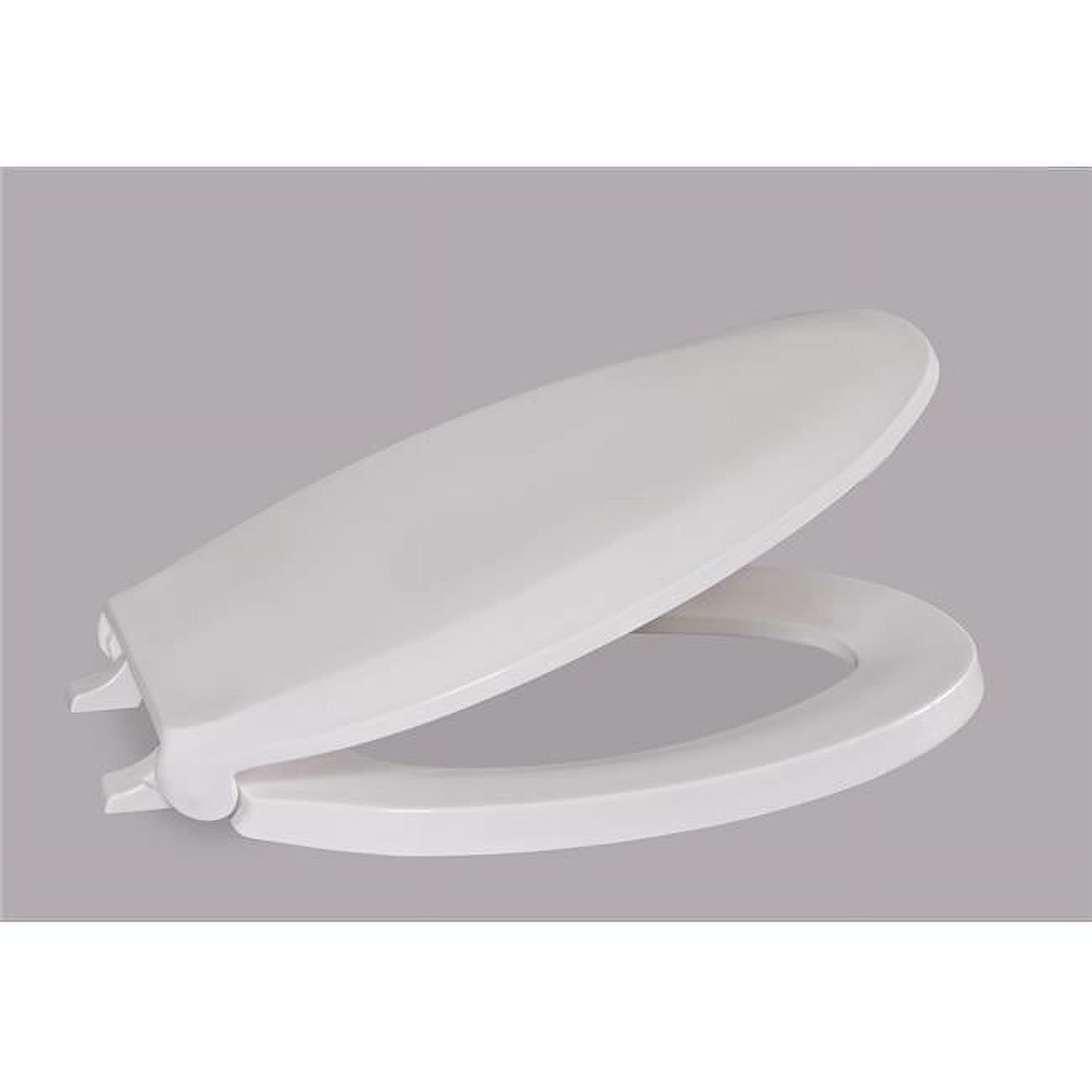 White Elongated Luxury Plastic Toilet Seat With Open front