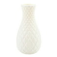 thumbnail image 1 of White Embossed Ceramic Vase, 9.8 inch Unbreakable Vase for Flowers, Ceramic Look Plastic Vase, Watertight Vase for Fresh or Dried Flowers, Boho Farmhouse Table Centerpiece, 1 of 8