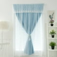 thumbnail image 1 of White Embroidered Sheer Curtains, Light-Filtering Phantom Mesh Window Screen, for Living Room Bedroom, 1 of 6