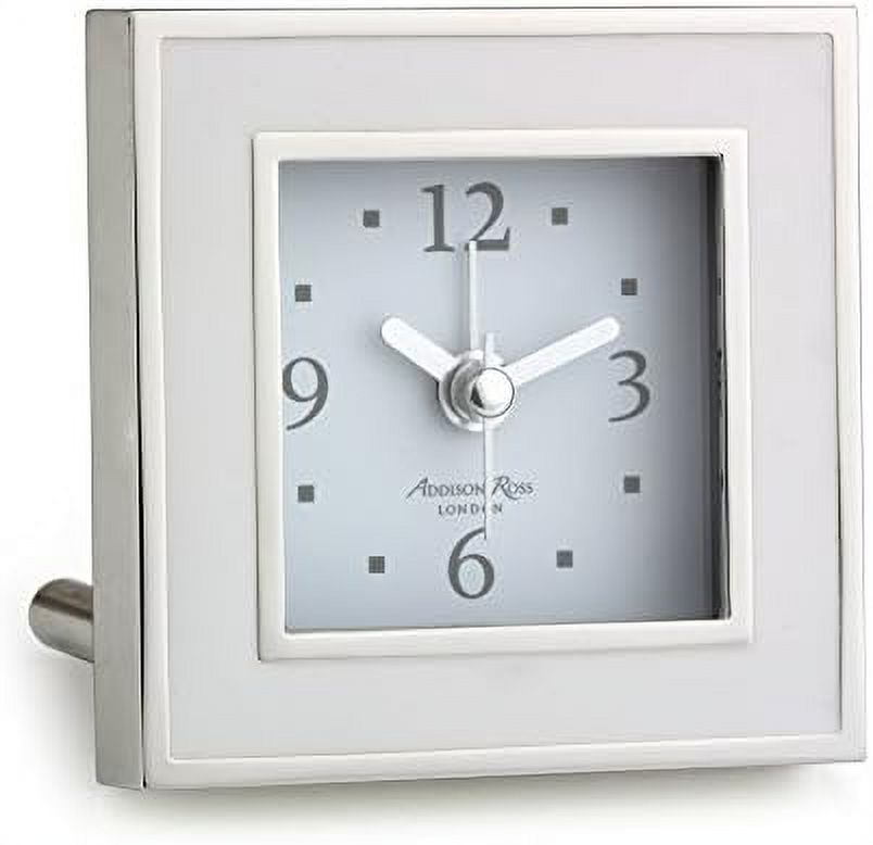 White Enamel Alarm Clock