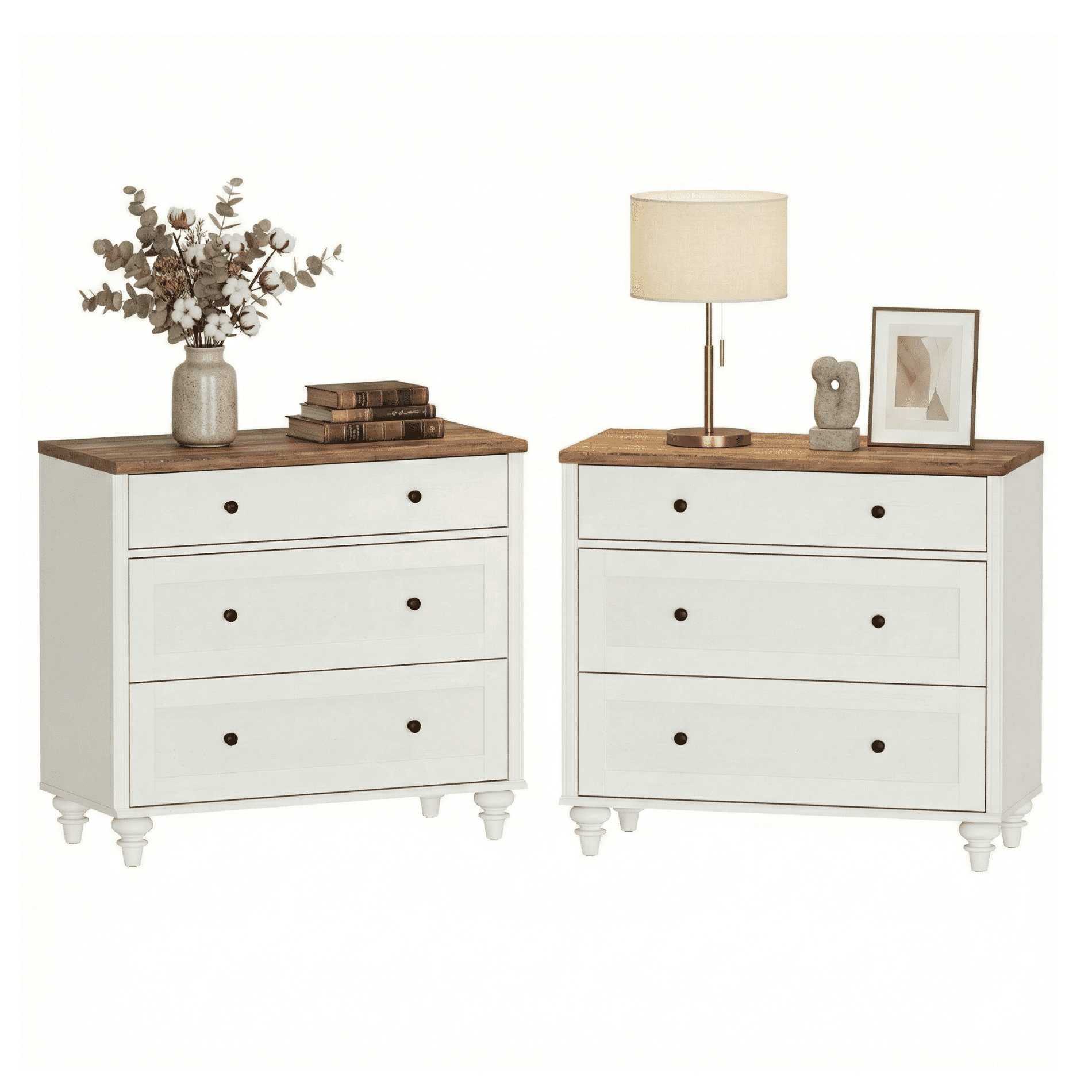 White End Table,2 PCS