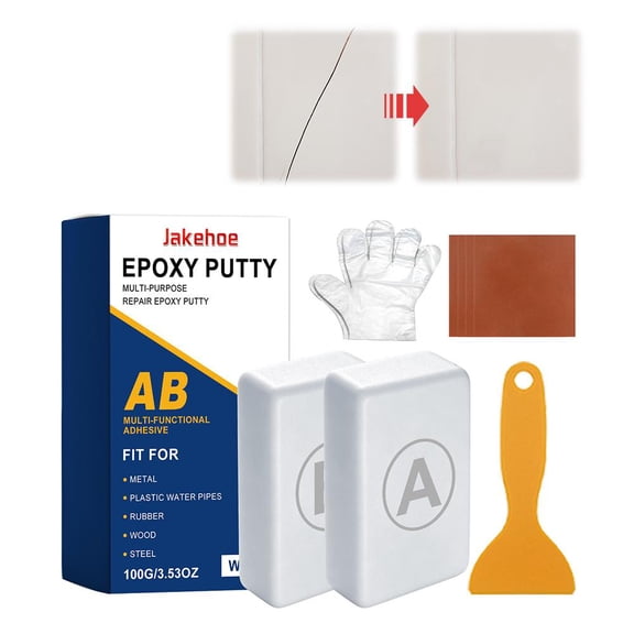 White Epoxy Putty Stick,Sculpt Clay and Metal Filler Adhesive for Wood, Ceramic, Tile, Concrete, High-Strength Waterproof Compound for Plumbing Leaks, Pool Repair, Modeling, DIY Crafts