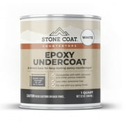 White Epoxy Undercoat (1 Quart, 32 Fl Oz) Epoxy Paint and Primer Mix for Coating MDF, Plywood, and Other Porous Materials! Use with DIY Epoxy Resin Kits (Stone Coat Countertops)
