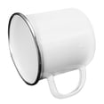 thumbnail image 1 of Yardwe 1Pc White Enamel Tea Cup Practical Home Water Cup Suitable for Coffee Juice and Daily Use, 1 of 6
