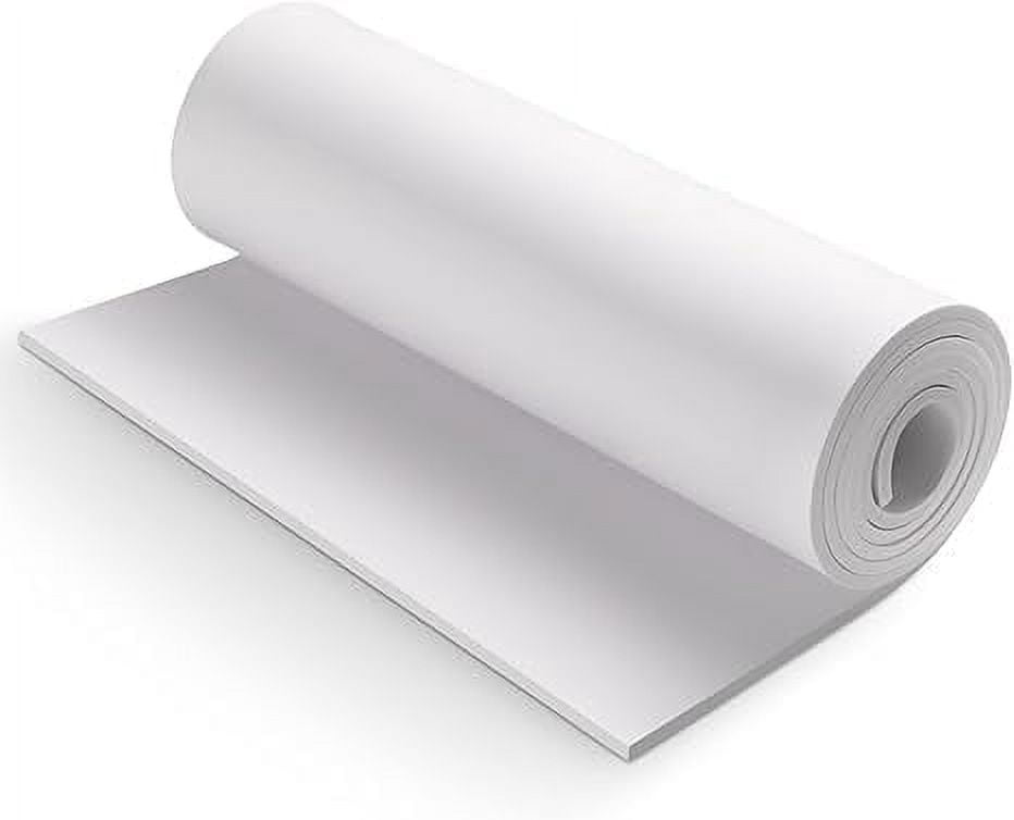 White Eva Foam Cosplay Sheet,Premium Eva Foam 4mm Thick,59" x 13.9", High Density 86kg/m3 for Cosplay, Halloween Costume, Crafts, DIY Projects