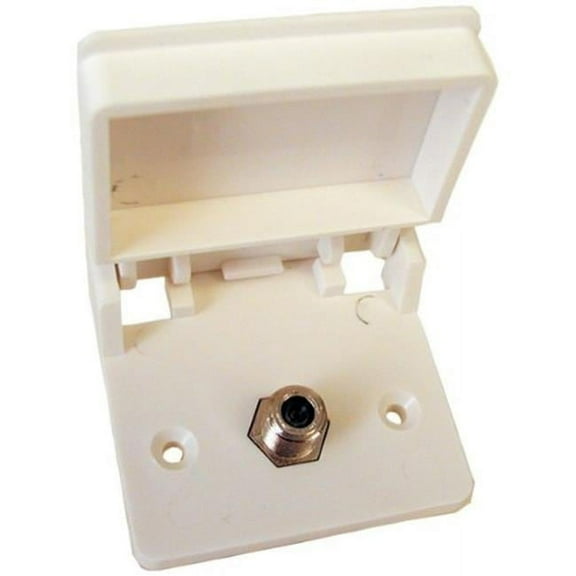 White Exterior TV Receptacle