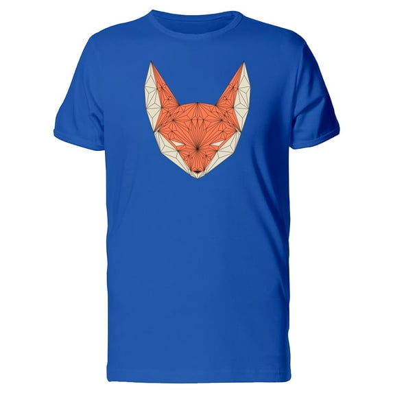 White Eyed Polygonal Fox T-Shirt Men -Image by Shutterstock, Male 3X-Large