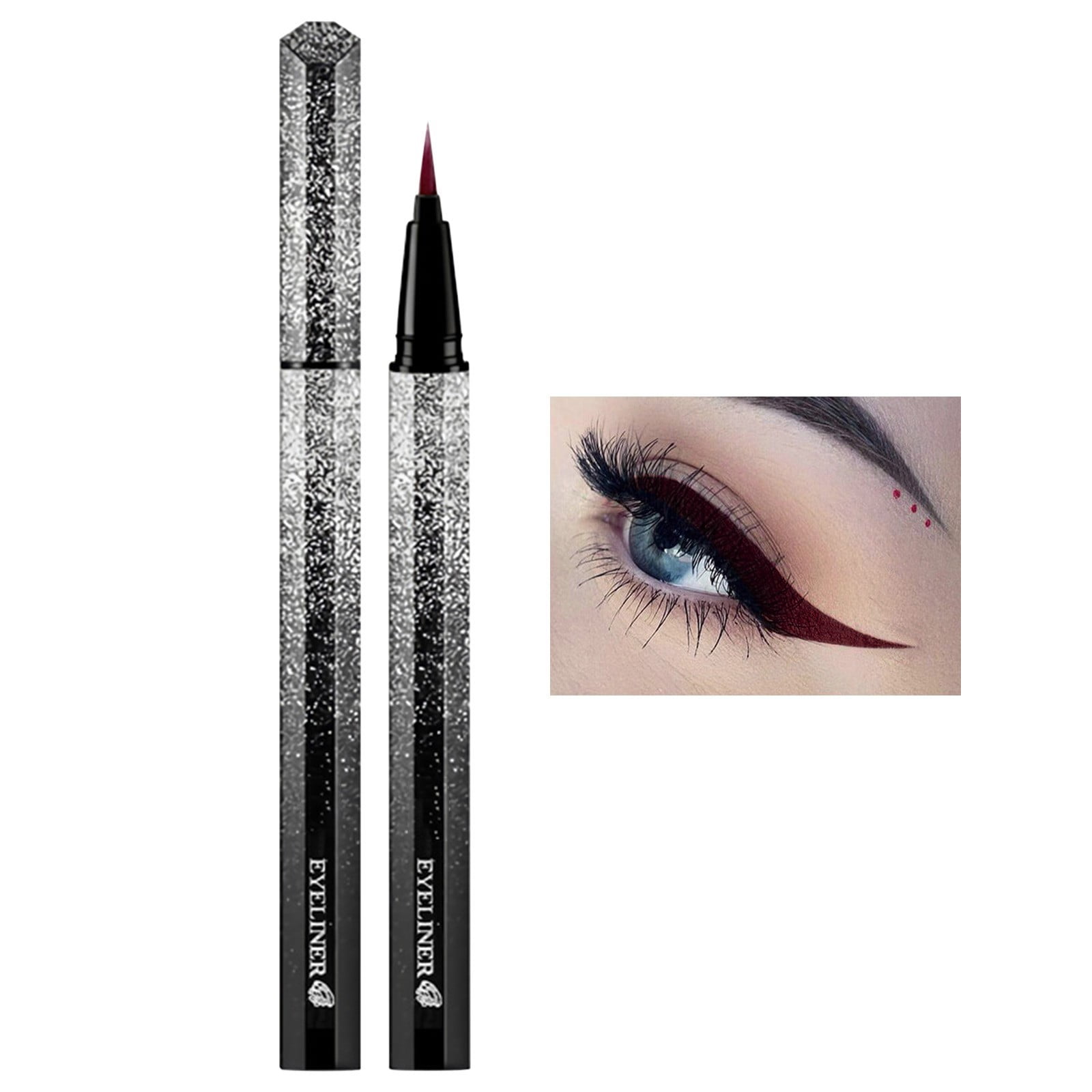 White Eyeliner for Waterline, Can Ruo Starry Sky Liquid Eyeliner Pencil