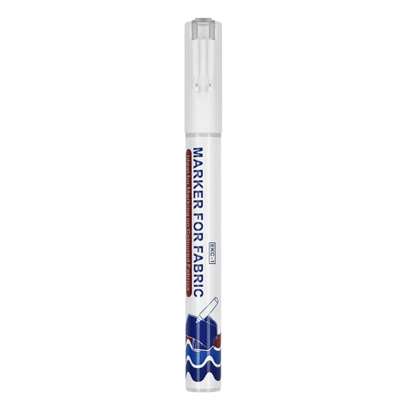 White Fabric Paint Pen 2mm Line Wide Quick Dry Water Resistant Fabric Marker For Clothing Tshirt Canvas Bag Hat Shoe