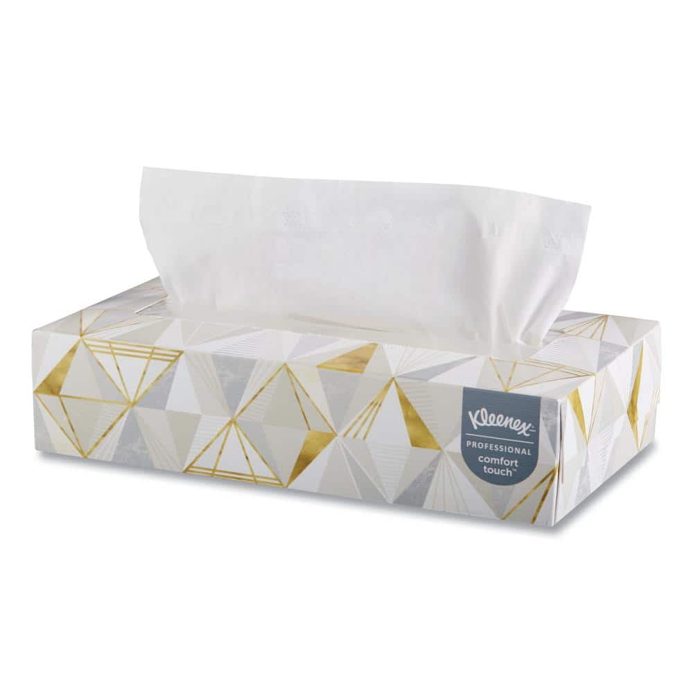 White Facial Tissue 2-Ply Pop-Up Box (125 Sheets per Box, 48 Boxes per ...