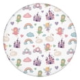 thumbnail image 1 of White Fairy Castle Pattern Round Fitted Tablecloth with Elastic Edge,Dining Table Cover Waterproof,Outdoor Round Tablecloth for Camping,Dining,Indoor and Outdoor, 1 of 7