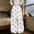 thumbnail image 1 of White Fall, Autumn, & Halloween Themed Pajama Pants Womens Halloween Pajamas Pants Cute Magical Pajama Soft Long Bottoms Women Fall Pjs S, 1 of 6