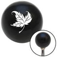 thumbnail image 1 of White Falling Leaf Black Shift Knob with M16 x 1.5 Insert Shifter Auto Manual Brody, 1 of 1