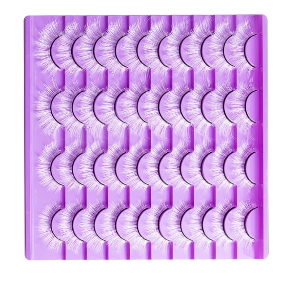 White False Eyelashes Halloween White Eye lashes Extension Tools Cosplay Makeup Natural Masquerade Party Eyelashes