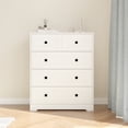 thumbnail image 1 of White Farmhouse 5-Drawer Chest Easy Assembly Versatile Storage Perfect for Bedrooms Living Rooms & Home Offices Clothes Linens Essentials Quick Setup with Step-by-Step Guide, 1 of 7