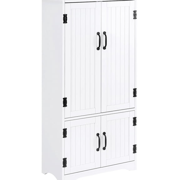 White Farmhouse Style, 48.5" H - Top Display Platform - Kitchen and Dining Decor / Attractive Plant Display