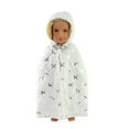 thumbnail image 1 of White Faux Fur Coat Cape for 14inch Dolls | American Fashion World, 1 of 1
