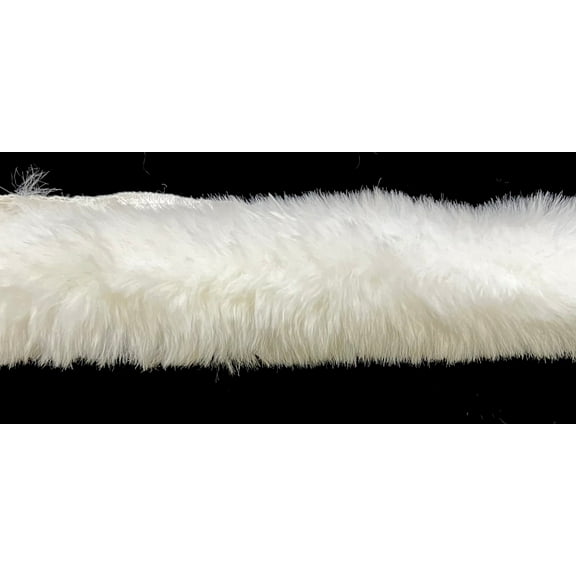 White Faux Fur Trimming - 5 Yards! - Color: White