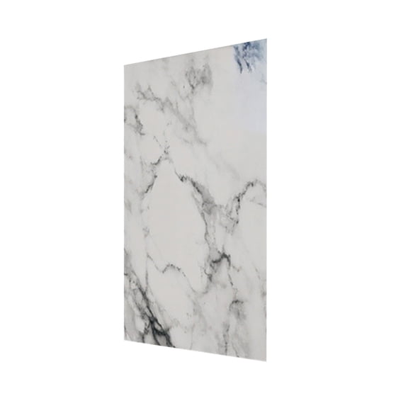 White Faux Marble Pattern Adhesive Film, Waterproof & Grease-Proof Countertop Cover, Self-Stick Cabinet Wrap for Kitchen Makeover and DIY Home Renovation Projects