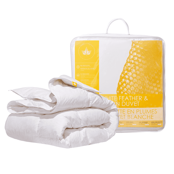 White Feather & Down Comforter - All Season Weight - Twin Size