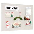 thumbnail image 1 of DOLLAR BOSS Felt Bulletin Board 48" x 36", Foldable Felt Notice Pin Board for Wall, 4' x 3' Decorative Photo Board DIY Vision Board with Self-Adhesive Tape for Office School Home with 20 Pushpins, 1 of 7
