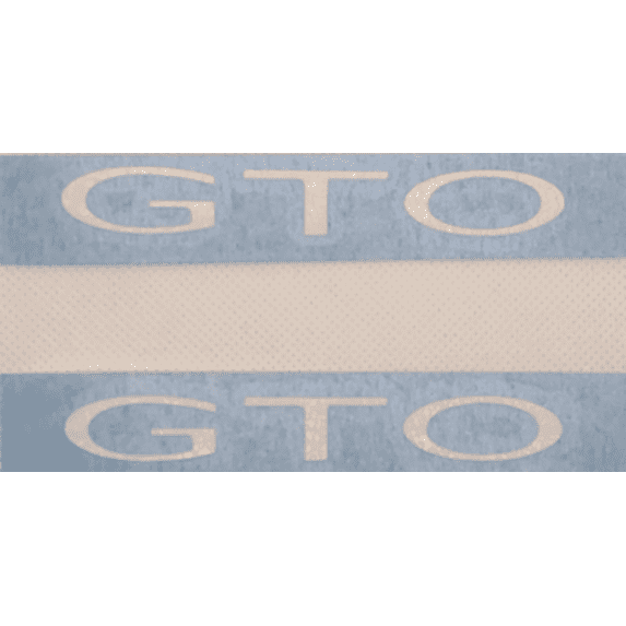 White Fender Emblem Lettering Overlay Decal Set 2004-2005 Pontiac GTO